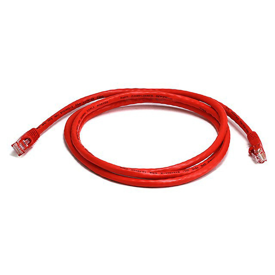 Monoprice Cat6 24AWG UTP Ethernet Network Patch Cable, 5ft Red