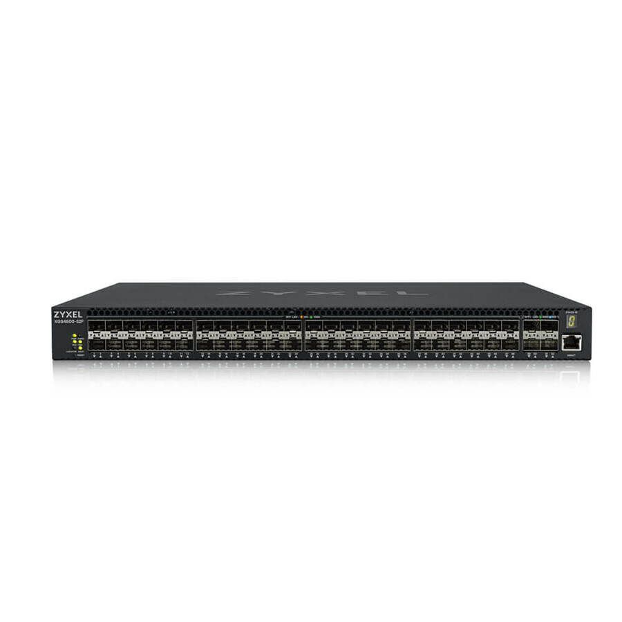 ZYXEL XGS4600-52F 48-port Gigabit SFP L3 Managed Aggregation Switch with 4 SFP+ 10G Uplinks
