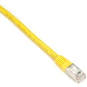 Black Box CAT6 250-MHz Stranded Patch Cable Slim Molded Boot - S/FTP, CM PVC, Yellow, 6FT