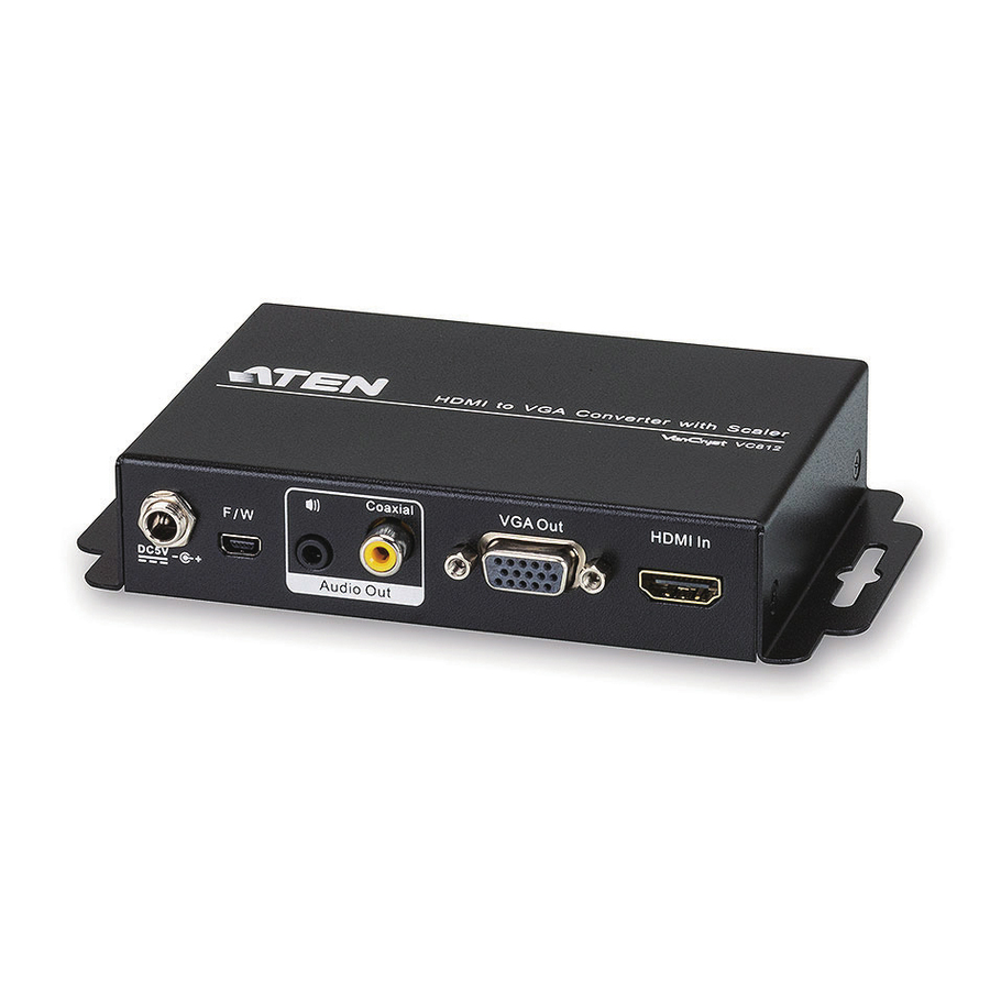 VanCryst VC812 HDMI to VGA Converter with Scaler-TAA Compliant