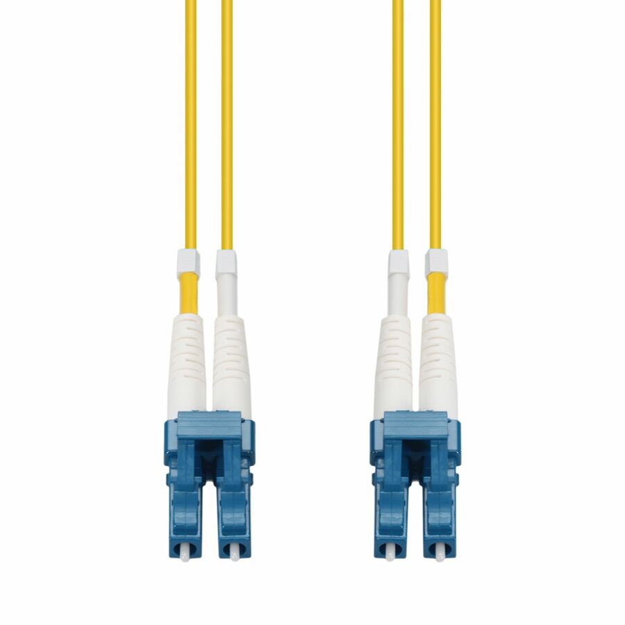 AddOn 20m LC to LC Yellow OS2 Duplex OFNR (Riser-Rated) SMF (Single Mode) Fiber Patch Cable, 9/125