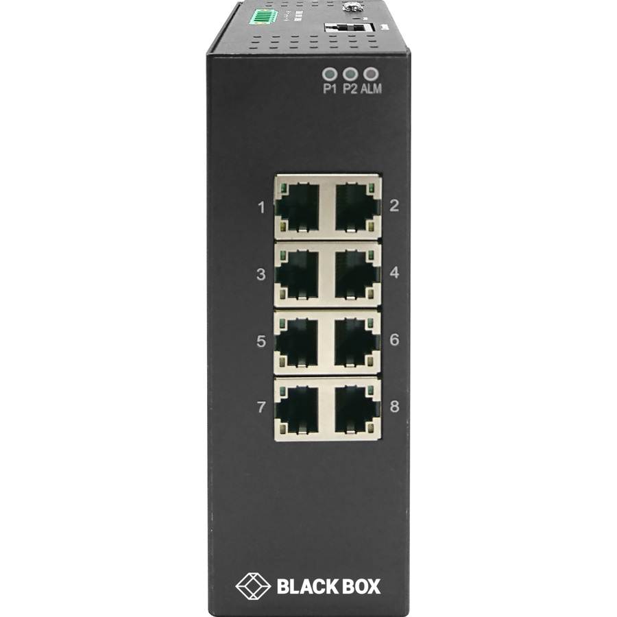 Black Box LIG1000 Series Gigabit Ethernet (1000-Mbps) Extreme Temperature Managed Switch - (8) 10/100/1000-Mbps Copper RJ45