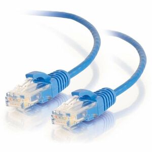 C2G Cat.6 Patch UTP Network Cable - 25 ft Category 6 Network Cable for Network Device - First End: 1 x RJ-45 Network - Male - Second End: 1 x RJ-45 Network - Male - 10 Gbit/s - Patch Cable - Gold Plated Connector - Standard Non-rated - 28 AWG - Blue