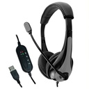 AVID AE-39 USB HEADSET WITH MIC & INLINE CONTROLS, GRAY