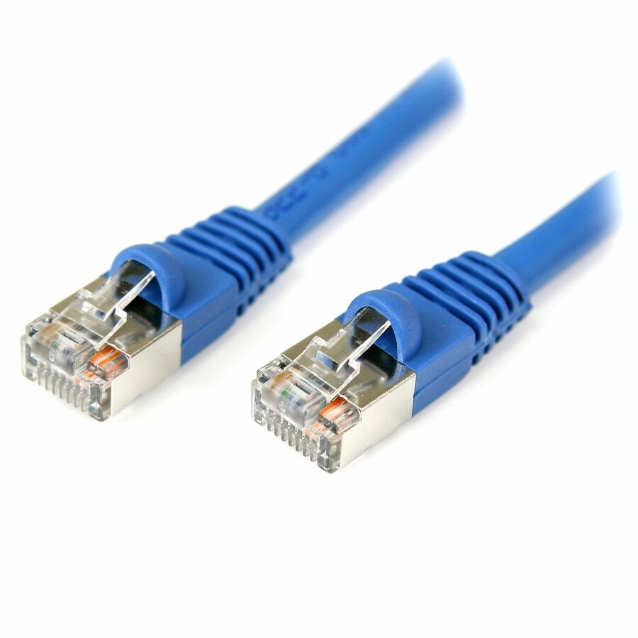 StarTech 3 ft Blue Shielded Snagless Cat5e Patch Cable