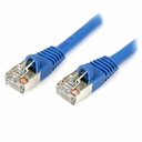StarTech 3 ft Blue Shielded Snagless Cat5e Patch Cable