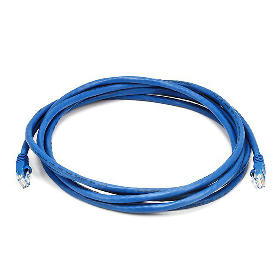 Monoprice Cat6 24AWG UTP Ethernet Network Patch Cable, 10ft Blue