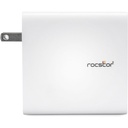 Rocstor 140W Smart USB-C™ Power Adapter AC Charger. Compatible with Apple® MacBook®, MacBook Air®, MacBook Pro® with Thunderbolt 3/4 (87W & 96W), MacBook Pro® 13" (61 & 67W), MacBook Pro® 14" 2021 and higher, MacBook Pro® 16" 2019, 2021 and higher. Chromebook®, Microsoft® Surface®, HP®, Lenovo® & Dell® Tablet & Laptop. Compatible with any USB-C-enabled Laptop device up to 140W - UL & FCC/CE Certified - GaN technology - White