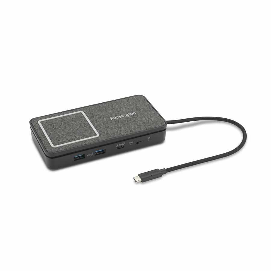 Kensington SD1700P USB-C Dual 4K Mobile Dock with Qi Charging and 100W Power Pass-Through - TAA