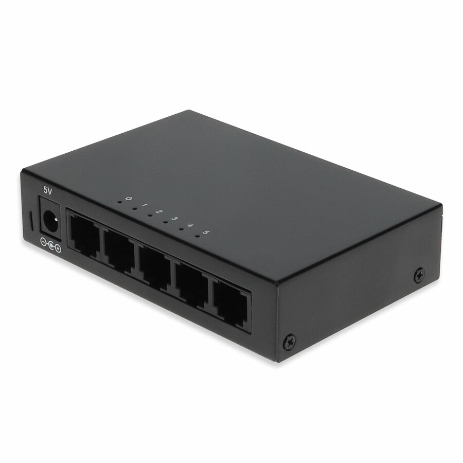 AddOn 5x 10/100/1000Base-TX (RJ-45) 0 to 40C Ethernet Switch