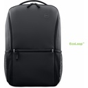 Dell EcoLoop Essential Carrying Case (Backpack) for 14" to 16" Notebook, Gear, Document, Accessories - Black - Impact Resistant, Water Resistant, Abrasion Resistant, Knock Resistant, Bump Resistant - Polyester, Foam, 400D Fabric Body - Plastic Exterior Material - Shoulder Strap - 17.3" Height x 12.2" Width x 5.5" Depth - 4.76 gal Volume Capacity