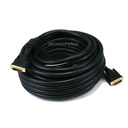 Monoprice 50ft 24AWG CL2 Dual Link DVI-D Cable - Black