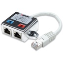 Intellinet Network Solutions 2-Port RJ45 Ethernet Splitter/Combiner, Female to Male, FTP