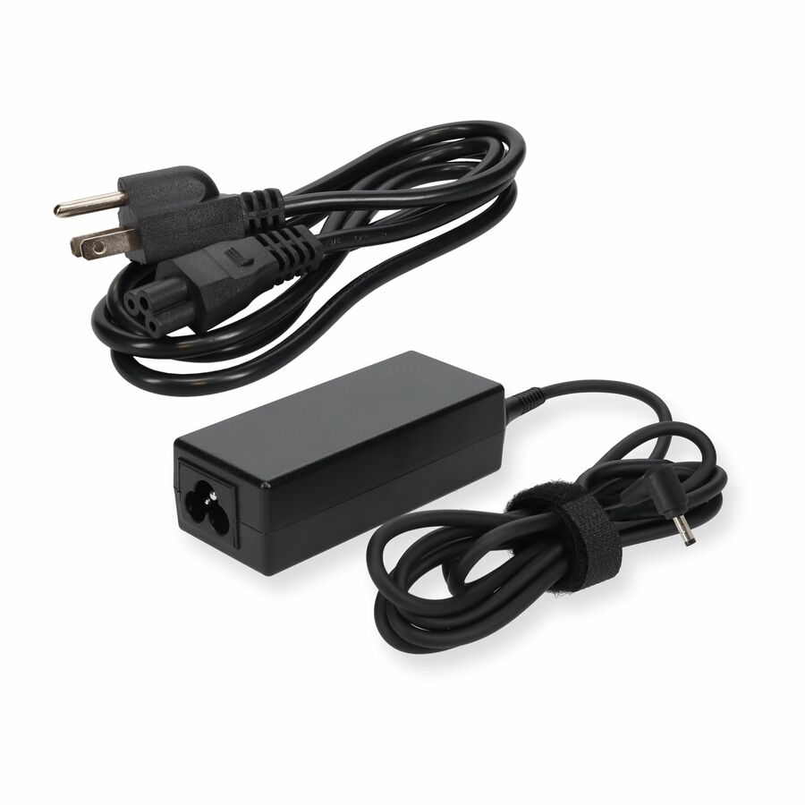 AddOn 6ft Acer PA-1450-26 Compatible 45W 19V at 2.37A Black 3.0 mm x 1.0 mm Laptop Power Adapter and Cable