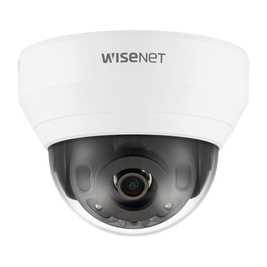 Wisenet QND-6022R 2 Megapixel Indoor Full HD Network Camera - Color, Monochrome - Dome - White