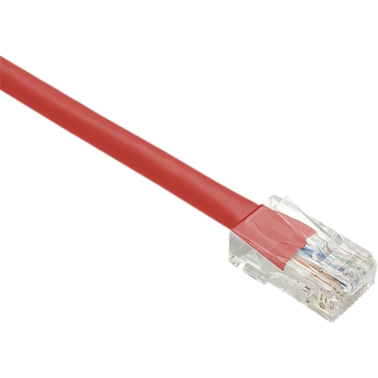 Unirise Cat.6 Patch UTP Network Cable - 7 ft Category 6 Network Cable for Network Device - First End: 1 x RJ-45 Network - Male - Second End: 1 x RJ-45 Network - Male - Patch Cable - Red