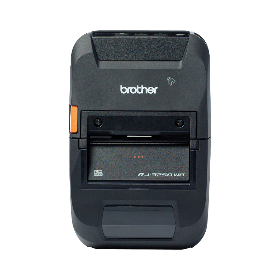 Brother RuggedJet RJ-3250WB-L Mobile Direct Thermal Printer - Monochrome - Portable - Label/Receipt Print - Ethernet - USB - Bluetooth - Wireless LAN - Black