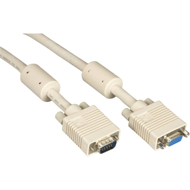Black Box VGA Video Cable with Ferrite Core - HD-15 Male - HD-15 Female - 20ft