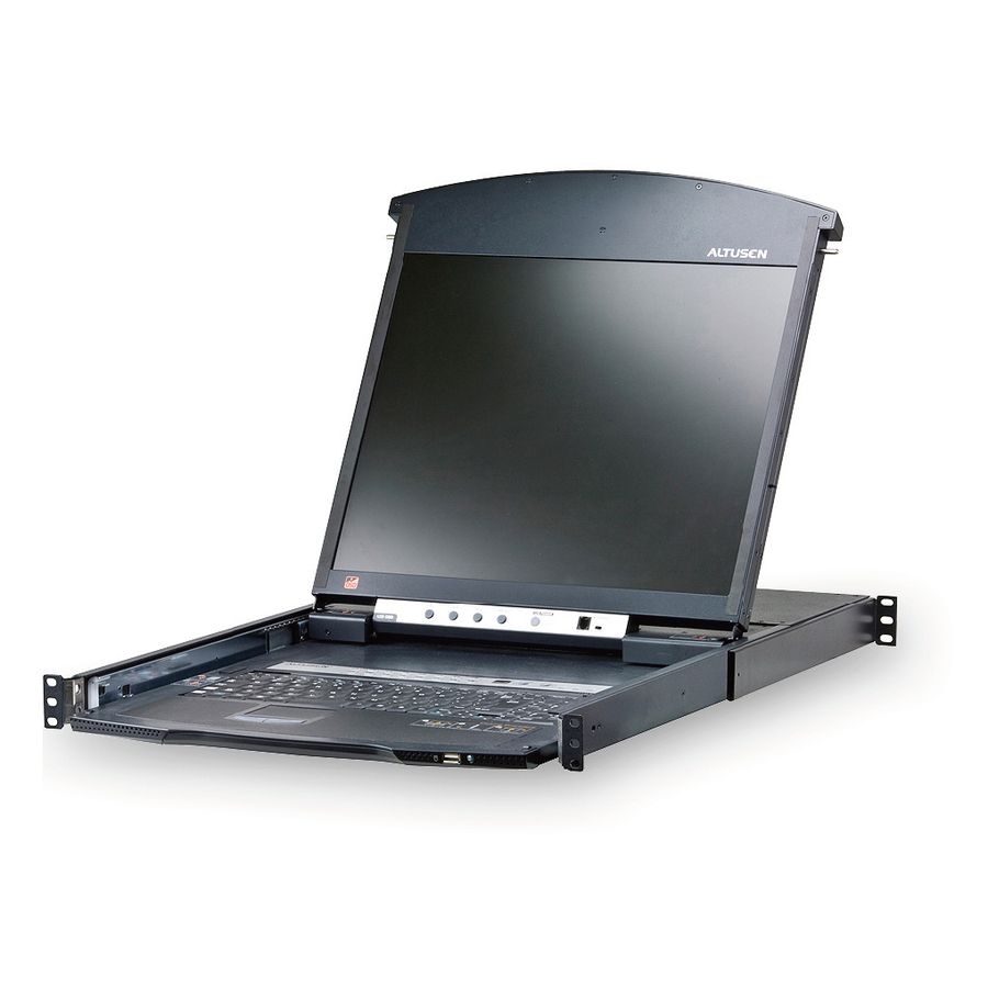 ATEN 16-Port 19in. Dual Rail CAT5 LCD KVM Over the Net-TAA Compliant