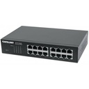 16-Port Gigabit Ethernet Switch, 16-Port RJ45 10/100/1000 Mbps, IEEE 802.3az Energy Efficient Ethernet, Desktop, 19" Rackmount