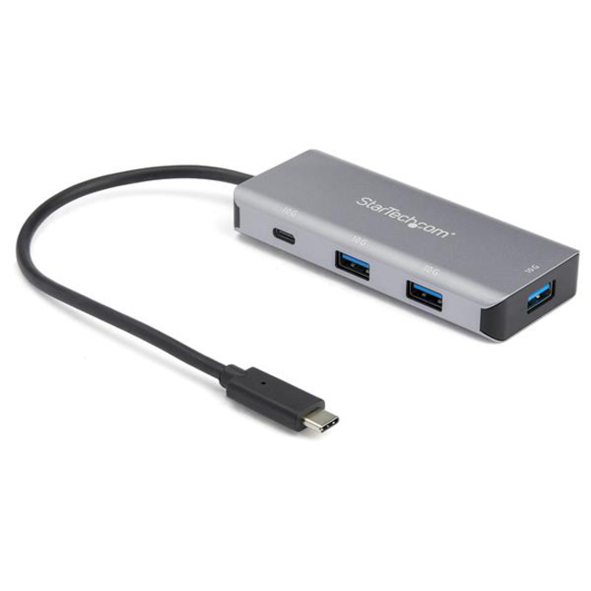 StarTech 4 Port USB C Hub to 3x USB A & 1x USB-C, SuperSpeed 10Gbps USB Type-C 3.2 Gen 2 Adapter Hub, USB Bus Powered, Portable, TAA