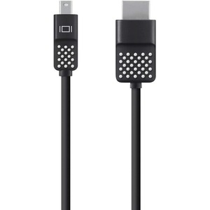 Belkin Mini DisplayPort to HDMI Cable, 4k - 6 ft HDMI/Mini DisplayPort A/V Cable for Notebook, Tablet, HDTV, Workstation, Ultrabook, MacBook, Audio/Video Device, MacBook Air, MacBook Pro - First End: 1 x Mini DisplayPort Digital Audio/Video - Male - Second End: 1 x HDMI Digital Audio/Video - Male - Supports up to 3840 x 2160 - Black, White