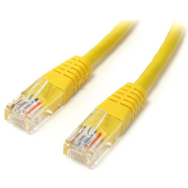 StarTech 15 ft Yellow Molded Cat5e UTP Patch Cable