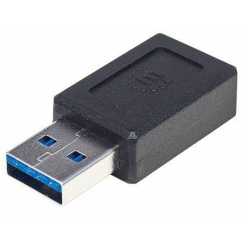 USB-C to USB-A Adapter, Female to Male, 10 Gbps (USB 3.2 Gen2 aka USB 3.1), SuperSpeed+ USB, Black, Lifetime Warranty