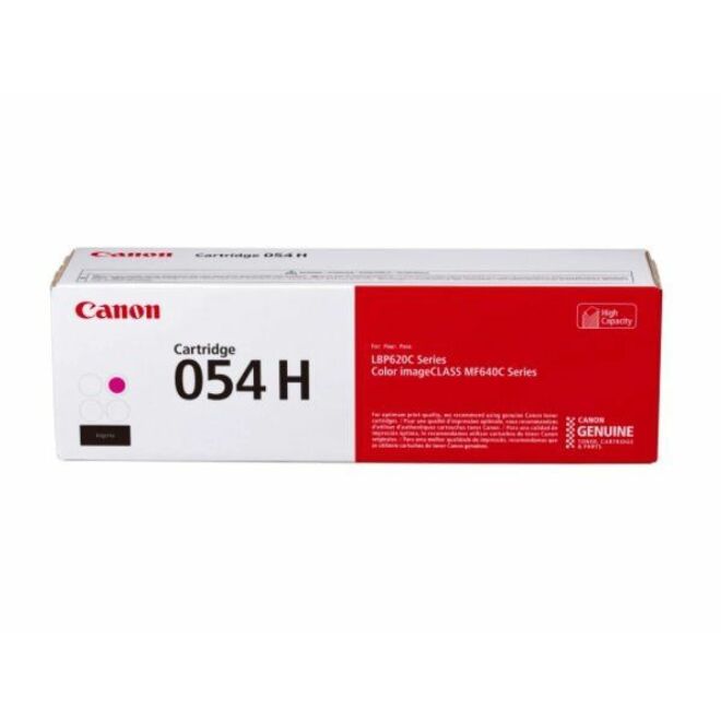 Canon 054H Original High Yield Laser Toner Cartridge - Magenta - 1 Pack