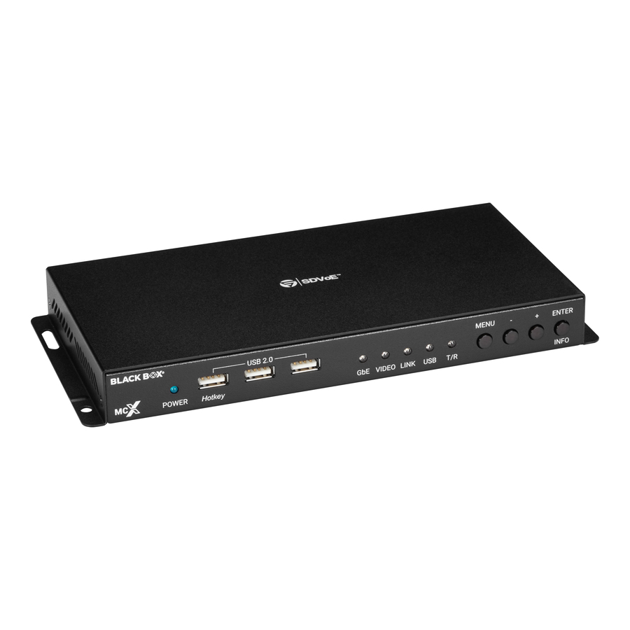 Black Box MCX G2 DisplayPort Copper/Fiber Transcoder