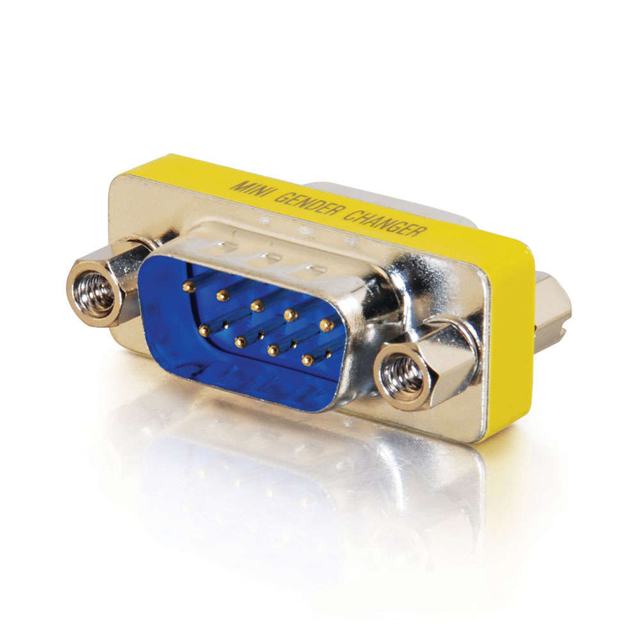 C2G DB9 M/M Mini Gender Changer (Coupler)