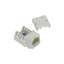 Unirise Cat6 Keystone Jack 110 Type Punch Down, White