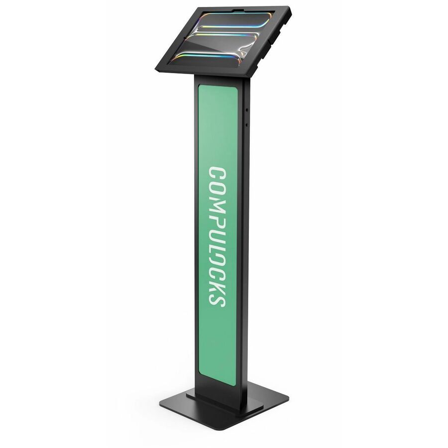 iPad Air M2/M3/M4 13" , Apex Enclosure Brandable Floor Stand - Black