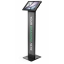 iPad Air M2/M3/M4 13" , Apex Enclosure Brandable Floor Stand - Black