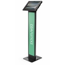 iPad Air M2/M3/M4 13" , Apex Enclosure Brandable Floor Stand - Black