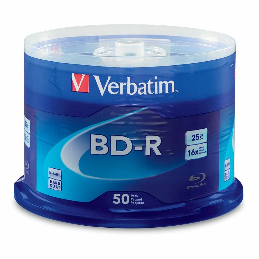 BD-R 25GB 16X with Branded Surface - 50pk Spindle