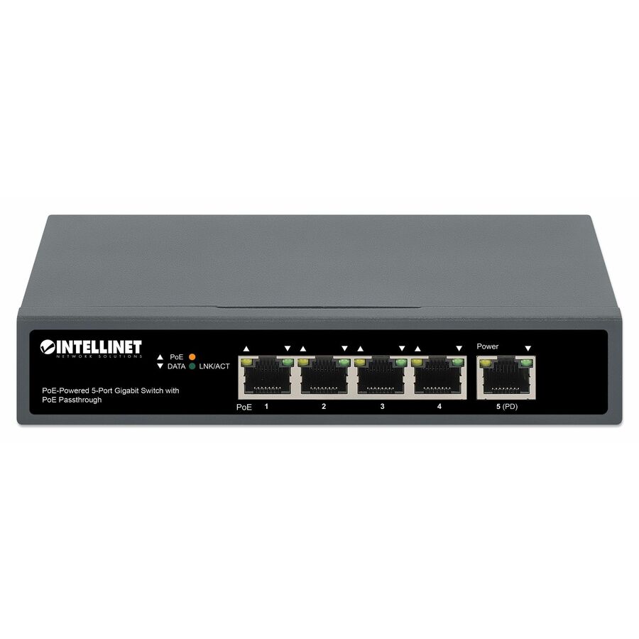 Intellinet PoE-Powered 5-Port Gigabit Switch With PoE Passthrough