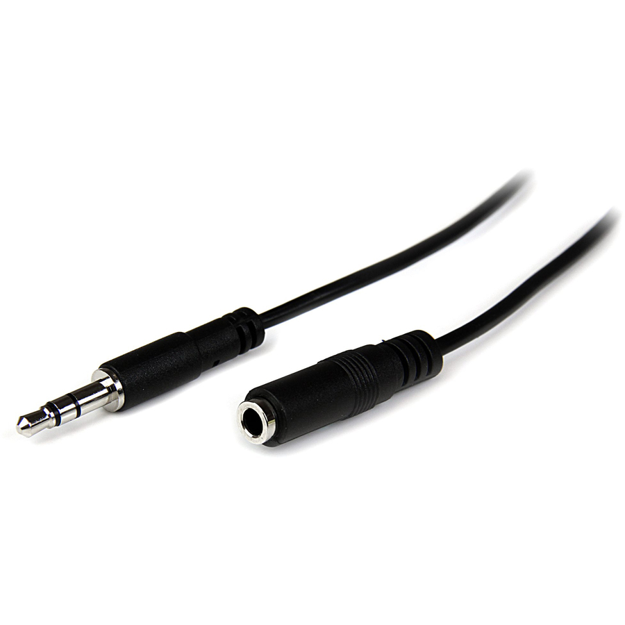 StarTech 1m Slim 3.5mm Stereo Extension Audio Cable - M/F