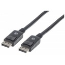 DisplayPort 1.2 Cable, 4K@60hz, 2m, Male to Male, With Latches, Fully Shielded, Black, Lifetime Warranty, Equivalent to DISPL2M