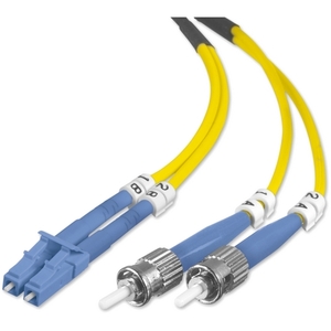 Belkin Fiber Optic Duplex Patch Cable - LC Male - ST Male - 6.56ft - Yellow
