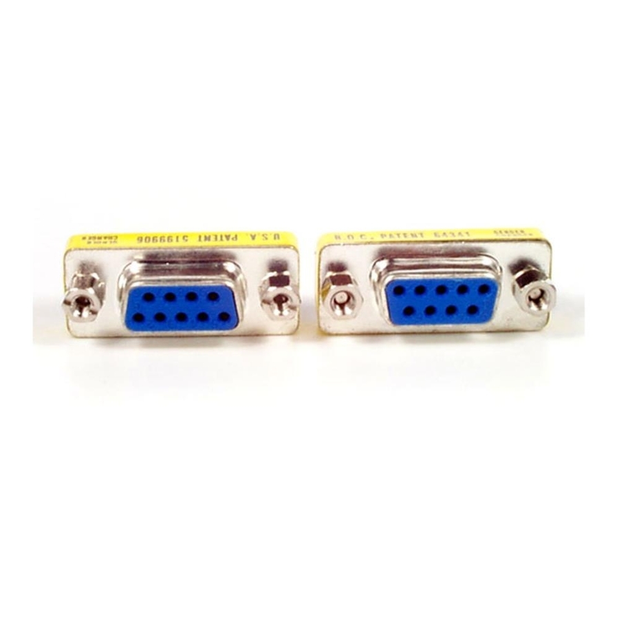 StarTech Slimline Serial DB9 Gender Changer - Slimline - Serial gender changer - DB-9 (F) - DB-9 (F)