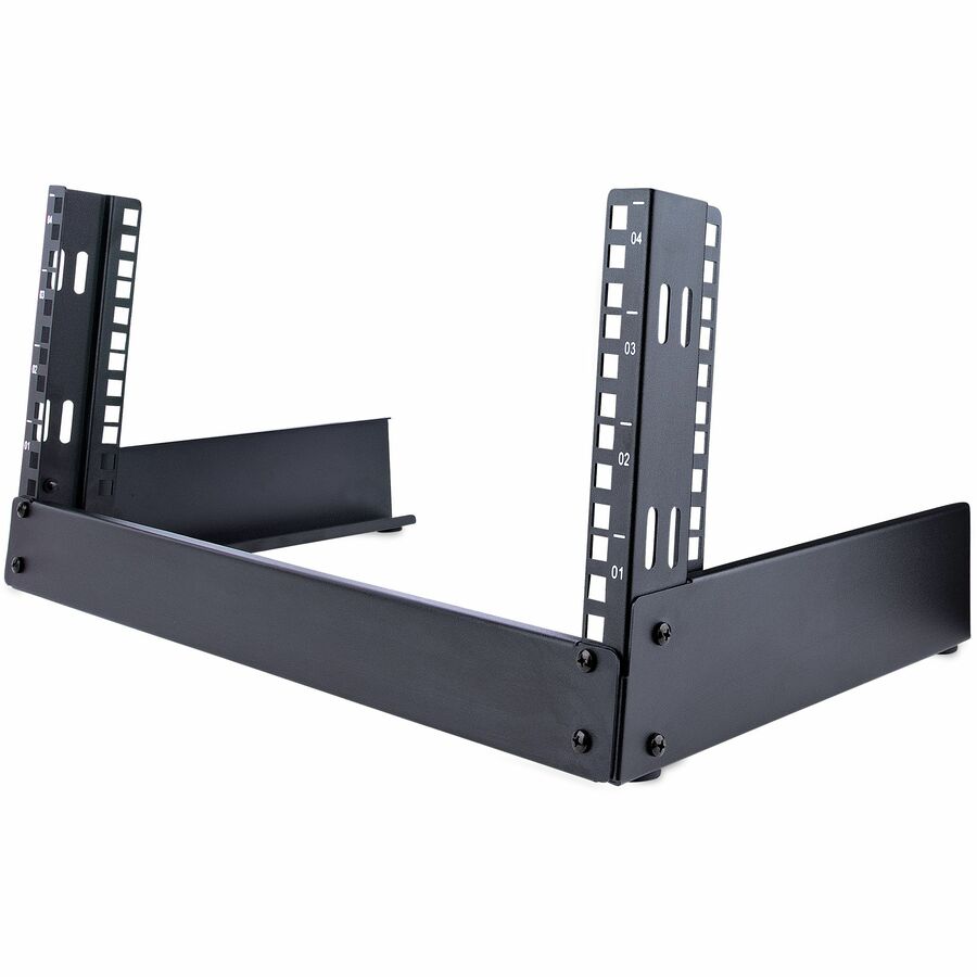 StarTech 2-Post 4U Desktop Server Rack, Open Frame 19in Network Rack, Small Home/Office Rack for AV / Studio / Data / IT Equipment