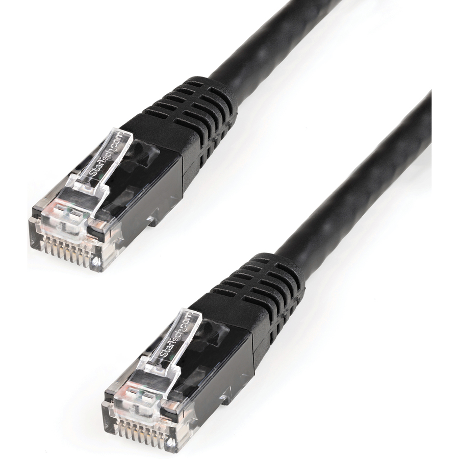 StarTech 5ft CAT6 Ethernet Cable - Black Molded Gigabit - 100W PoE UTP 250Mhz - Category 6 Patch Cord UL Certified Wiring/TIA