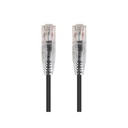 Monoprice SlimRun Cat6 28AWG UTP Ethernet Network Cable, 2ft Black