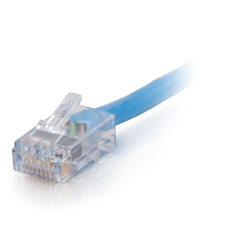 C2G-7ft Cat6 Non-Booted Network Patch Cable (Plenum-Rated) - Blue