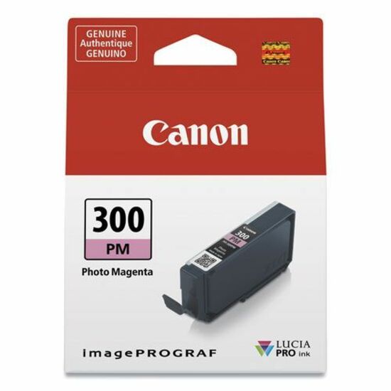 Canon LUCIA PRO PFI-300 Original Inkjet Ink Cartridge - Single Pack - Photo Magenta - 1 / Pack