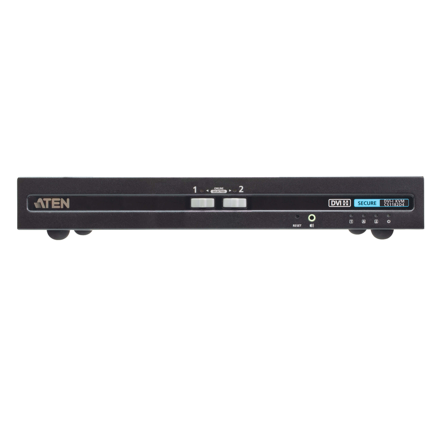 ATEN 2-Port USB DVI Secure KVM Switch (PSD PP v4.0 Compliant)