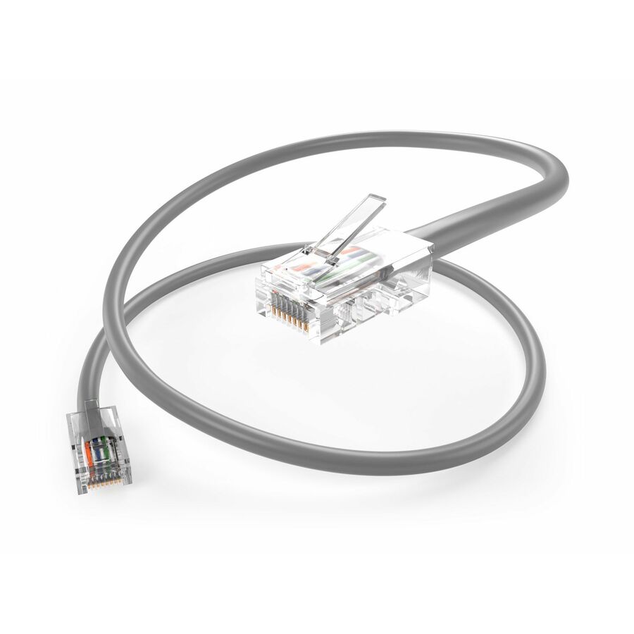 Unirise Cat.5e Patch UTP Network Cable - 5 ft Category 5e Network Cable for Network Device - First End: 1 x RJ-45 Network - Male - Second End: 1 x RJ-45 Network - Male - Patch Cable - Gray