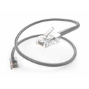 Unirise Cat.5e Patch UTP Network Cable - 5 ft Category 5e Network Cable for Network Device - First End: 1 x RJ-45 Network - Male - Second End: 1 x RJ-45 Network - Male - Patch Cable - Gray