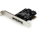 StarTech 2 Port PCI Express SATA 6 Gbps eSATA Controller Card - Dual Port PCIe SATA III Card - 2 Int/2 Ext